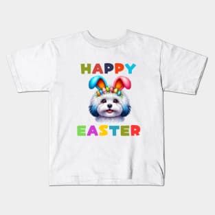 Maltipoo Easter Bunny Kids T-Shirt